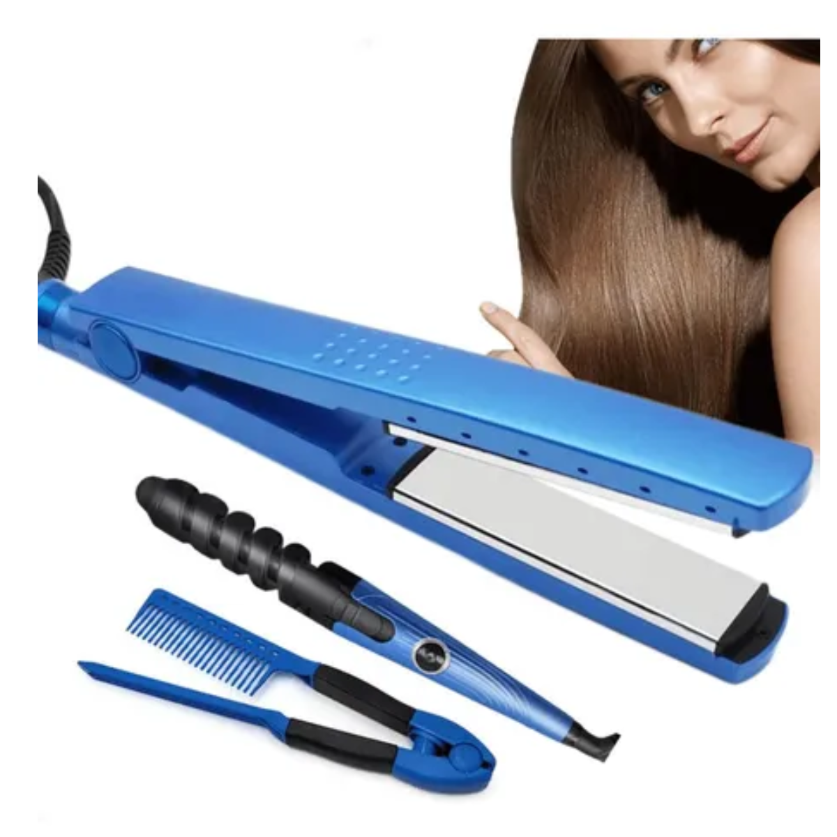 Miniatura 2 de Combo Plancha De Cabello Nano Titanium